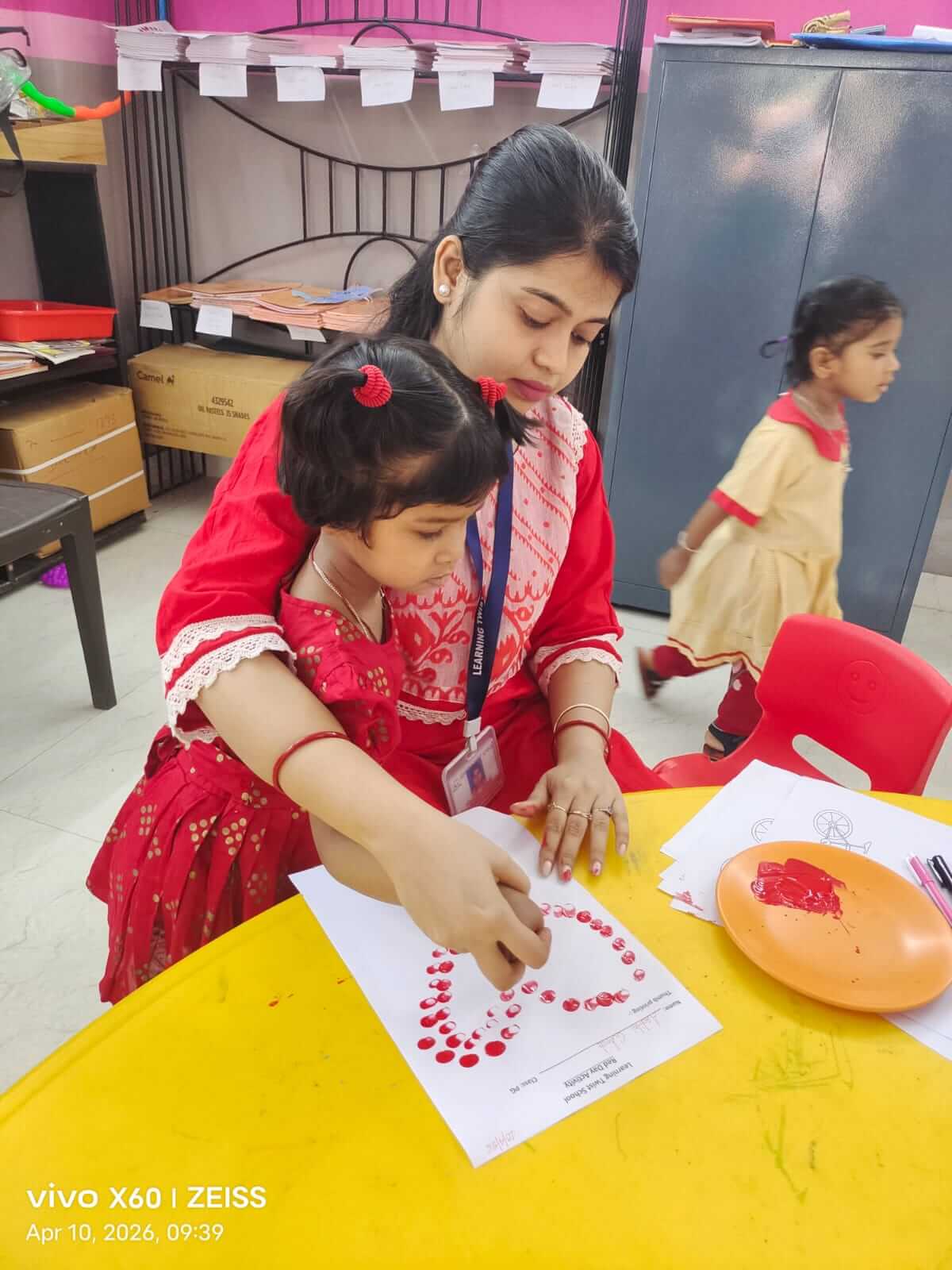 Creative classroom session at our Montessori school in Narayanpur